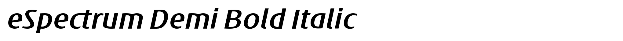 eSpectrum Demi Bold Italic image